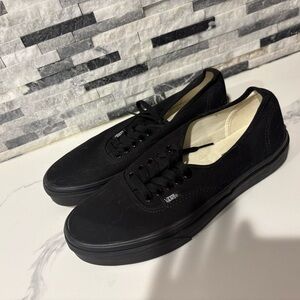 Vans Black Canvas Sneakers Classic Design